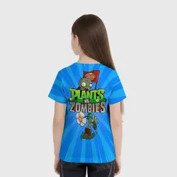 Детская футболка 3D PvZ Pop Blue - фото 4