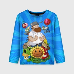 Детский лонгслив 3D PvZ Pop Blue