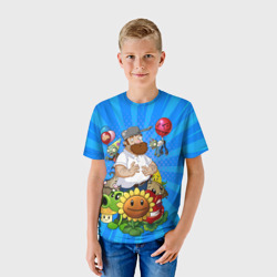 Детская футболка 3D PvZ Pop Blue - фото 2