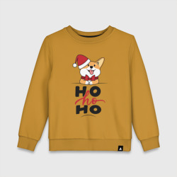 Детский свитшот хлопок Corgi Ho ho Ho