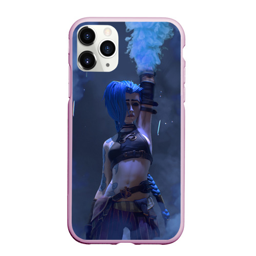 Чехол для iPhone 11 Pro Max матовый Jinx Arcane, цвет розовый