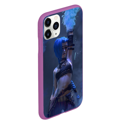 Чехол для iPhone 11 Pro матовый Jinx Arcane, цвет фиолетовый - фото 3