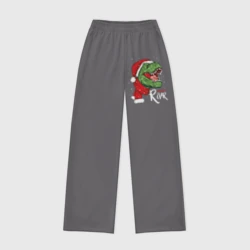 Женские брюки oversize без начеса хлопок T-rex Merry Roar