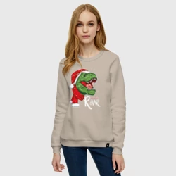 Женский свитшот хлопок T-rex Merry Roar - фото 2