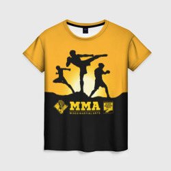 Женская футболка 3D ММА Mixed Martial Arts