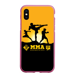 Чехол для iPhone XS Max матовый ММА Mixed Martial Arts