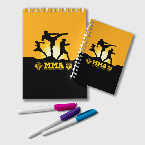 Блокнот ММА Mixed Martial Arts, цвет белый