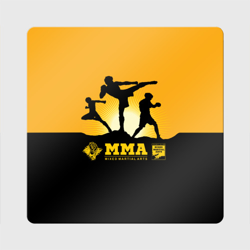 Магнит виниловый Квадрат ММА Mixed Martial Arts