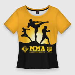 Женская футболка 3D Slim ММА Mixed Martial Arts