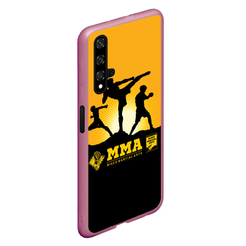 Чехол для Honor 20 ММА Mixed Martial Arts, цвет малиновый - фото 3