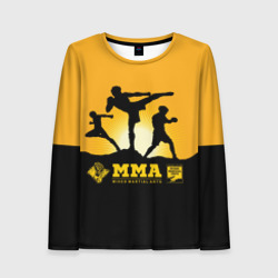 Женский лонгслив 3D ММА Mixed Martial Arts