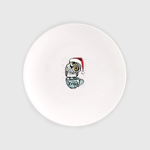 Тарелка X-mas Owl