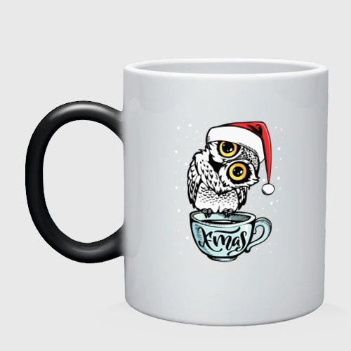 Кружка хамелеон X-mas Owl