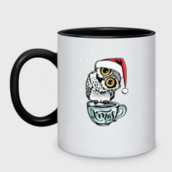 Кружка двухцветная X-mas Owl