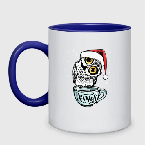 Кружка двухцветная X-mas Owl