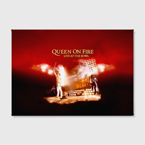 Холст прямоугольный Queen on Fire - Live at the Bowl, цвет 3D печать - фото 2