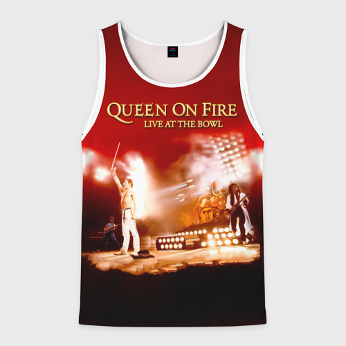 Мужская майка 3D Queen on Fire - Live at the Bowl, цвет 3D печать