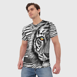 Мужская футболка 3D Голова тигра 22 - фото 2