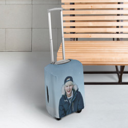 Чехол для чемодана 3D Min Yoongi BTS winter - фото 2