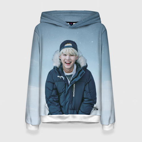 Женская толстовка 3D Min Yoongi BTS winter, цвет 3D печать