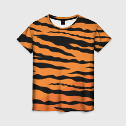 Женская футболка 3D Шкура тигра вектор