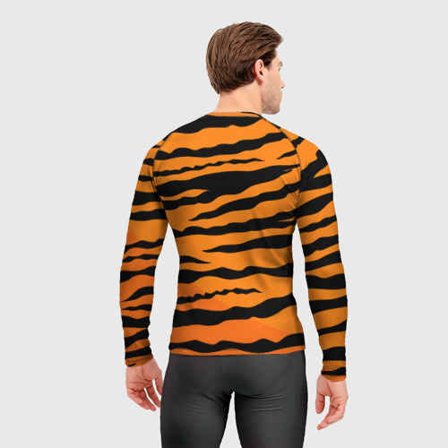 Мужской рашгард 3D Шкура тигра вектор, цвет 3D печать - фото 4