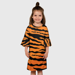 Детское платье 3D Шкура тигра вектор - фото 2