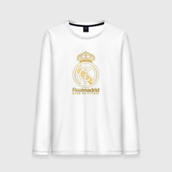 Мужской лонгслив хлопок Real Madrid gold logo