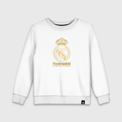 Детский свитшот хлопок Real Madrid gold logo