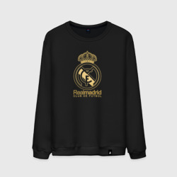 Мужской свитшот хлопок Real Madrid gold logo