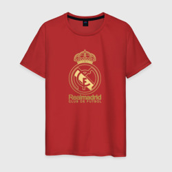 Мужская футболка хлопок Real Madrid gold logo