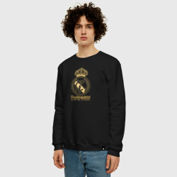 Мужской свитшот хлопок Real Madrid gold logo - фото 2