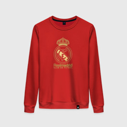 Женский свитшот хлопок Real Madrid gold logo