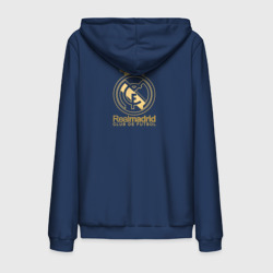 Мужская толстовка на молнии хлопок Real Madrid gold logo