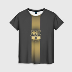 Женская футболка 3D Barcelona Gold-Graphite Theme