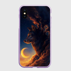 Чехол для iPhone XS Max матовый Ночной Волк Night Wolf