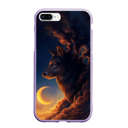 Чехол для iPhone 7Plus/8 Plus матовый Ночной Волк Night Wolf