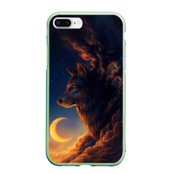 Чехол для iPhone 7Plus/8 Plus матовый Ночной Волк Night Wolf