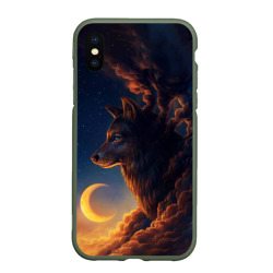 Чехол для iPhone XS Max матовый Ночной Волк Night Wolf