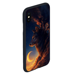 Чехол для iPhone XS Max матовый Ночной Волк Night Wolf - фото 2