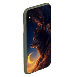 Чехол для iPhone XS Max матовый Ночной Волк Night Wolf - фото 2