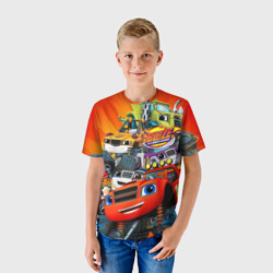 Детская футболка 3D Вспыш и чудо-машинки главные Герои - фото 2
