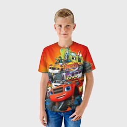 Детская футболка 3D Вспыш и чудо-машинки главные Герои - фото 2