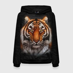 Женская толстовка 3D Реалистичный тигр Realistic Tiger