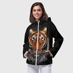 Женская ветровка 3D Реалистичный тигр Realistic Tiger - фото 2