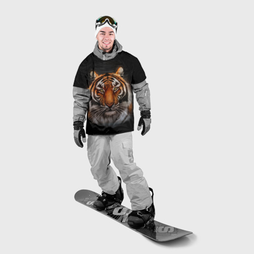 Накидка на куртку 3D Реалистичный тигр Realistic Tiger, цвет 3D печать - фото 3