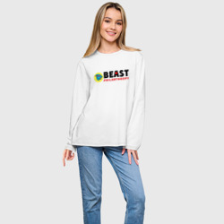 Женский лонгслив oversize хлопок Mr Beast Philanthropy - фото 2