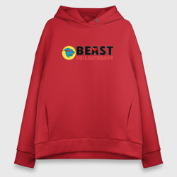 Женское худи Oversize хлопок Mr Beast Philanthropy