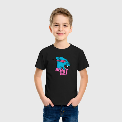 Детская футболка хлопок Mr Beast Gaming, цвет черный - фото 3