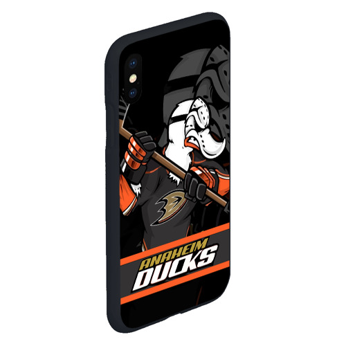 Чехол для iPhone XS Max матовый Анахайм Дакс, Anaheim Ducks - фото 3